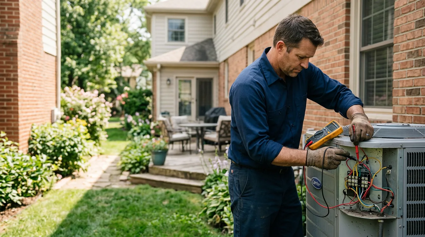 HVAC technician working near West Paducah, KY
